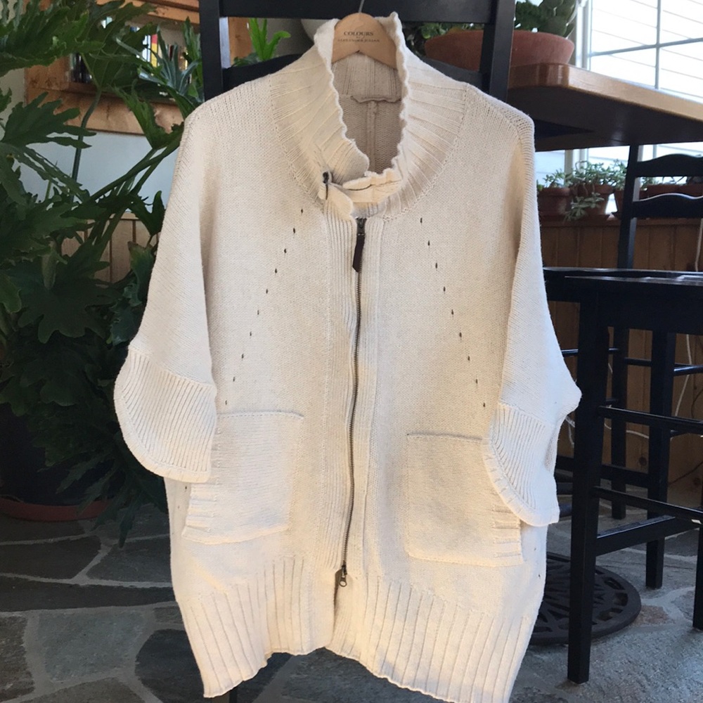 Soft Surroundings cream oversized sweater